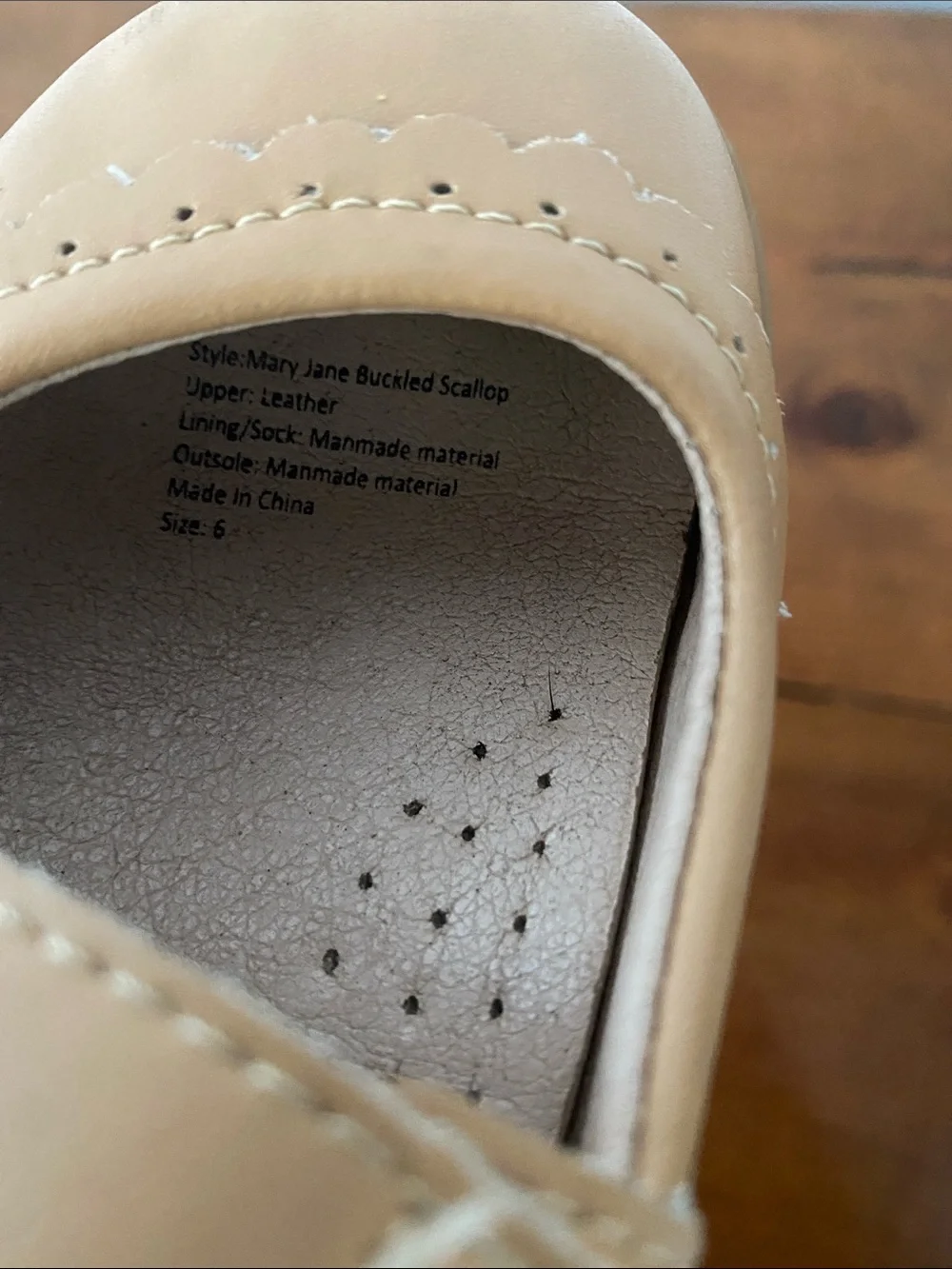 SweetHoney Girls Mary Jane Shoes in Tan